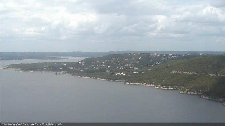 Lake Travis webcam, September 6, 2016 2:00 PM CT
