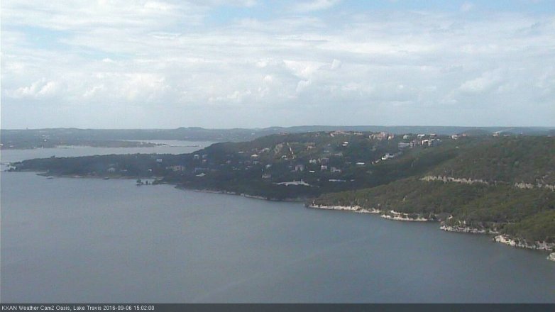 Lake Travis webcam, September 6, 2016 2:15 PM CT