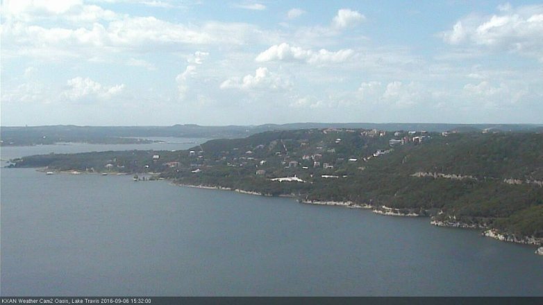 Lake Travis webcam, September 6, 2016 2:55 PM CT