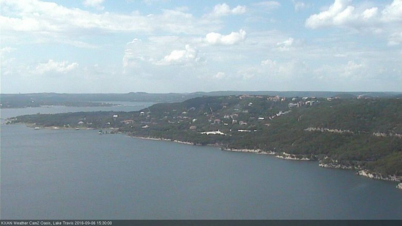 Lake Travis webcam, September 6, 2016 3:00 PM CT