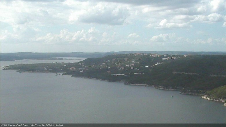 Lake Travis webcam, September 6, 2016 3:05 PM CT