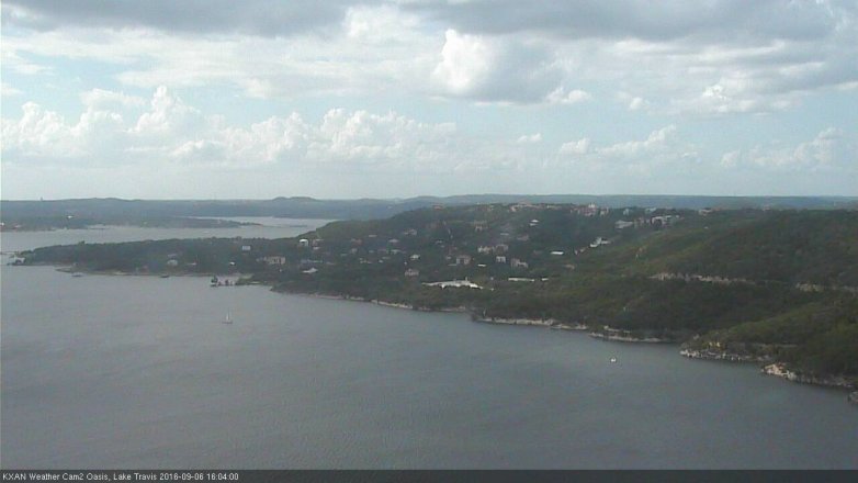 Lake Travis webcam, September 6, 2016 3:15 PM CT