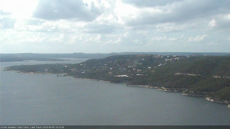 Lake Travis webcam, September 6, 2016 3:40 PM CT