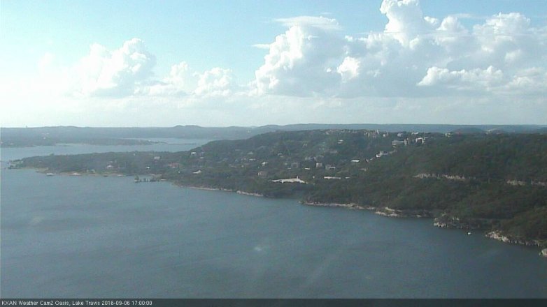 Lake Travis webcam, September 6, 2016 4:05 PM CT