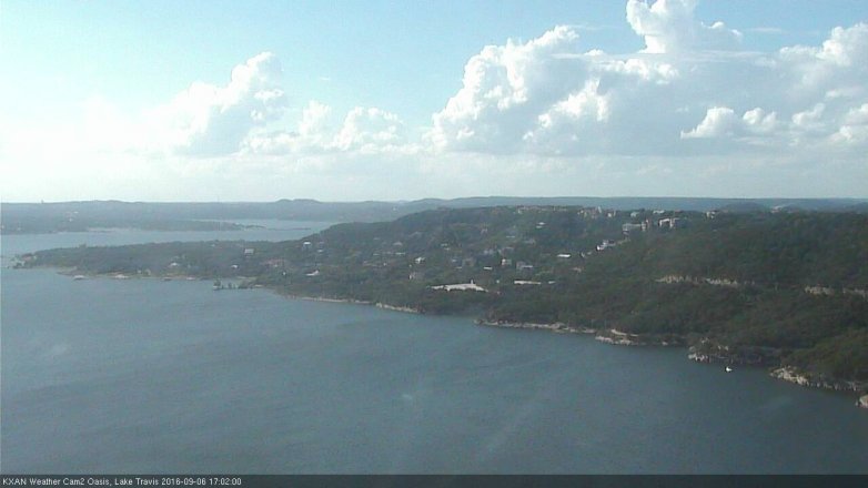 Lake Travis webcam, September 6, 2016 4:30 PM CT