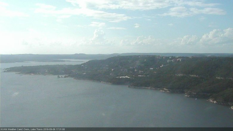 Lake Travis webcam, September 6, 2016 5:00 PM CT