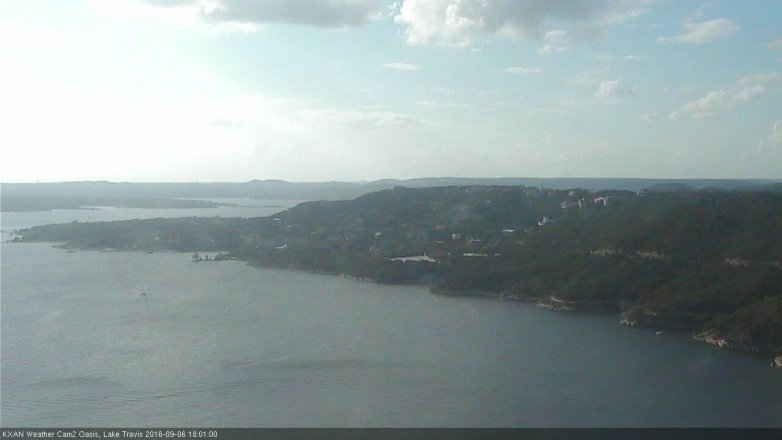 Lake Travis webcam, September 6, 2016 5:10 PM CT
