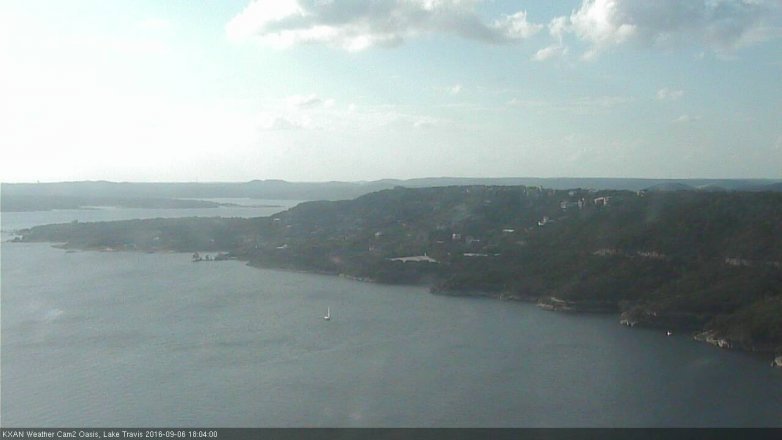 Lake Travis webcam, September 6, 2016 5:15 PM CT