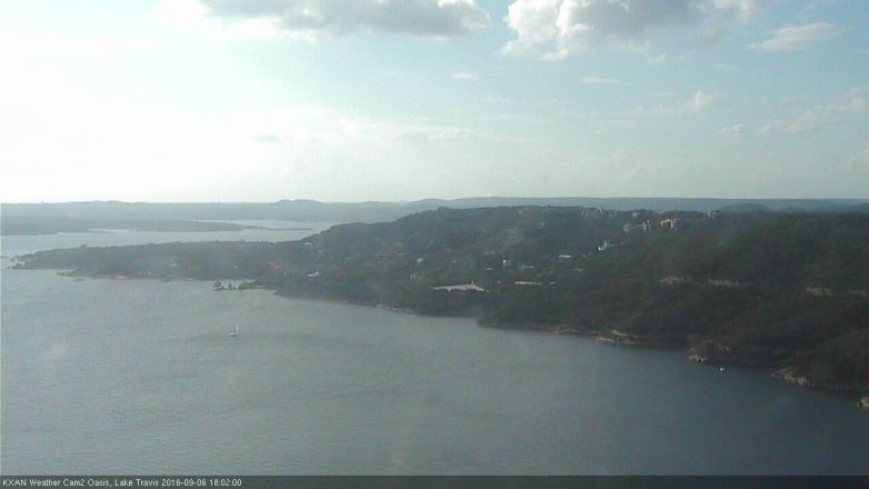 Lake Travis webcam, September 6, 2016 5:20 PM CT