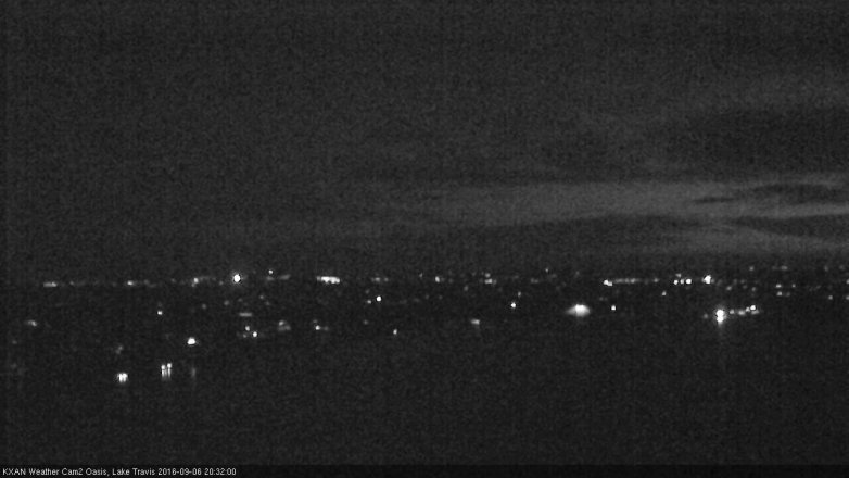Lake Travis webcam, September 6, 2016 7:50 PM CT