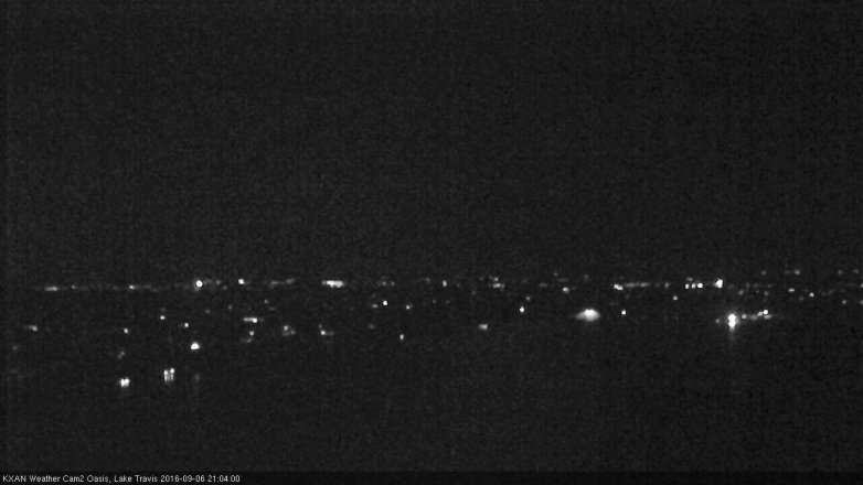 Lake Travis webcam, September 6, 2016 8:10 PM CT