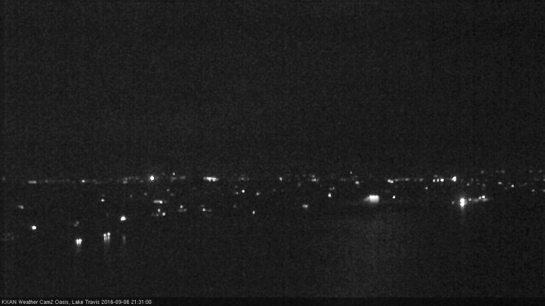 Lake Travis webcam, September 6, 2016 8:40 PM CT