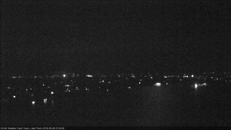 Lake Travis webcam, September 6, 2016 8:50 PM CT