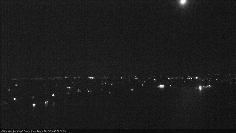 Lake Travis webcam, September 6, 2016 9:10 PM CT