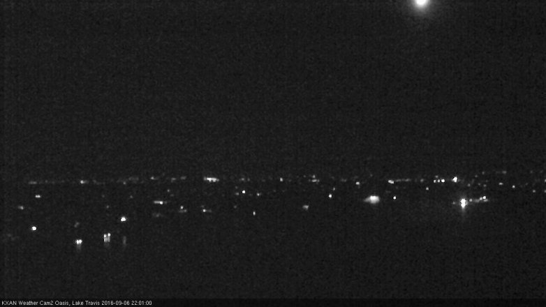 Lake Travis webcam, September 6, 2016 9:15 PM CT