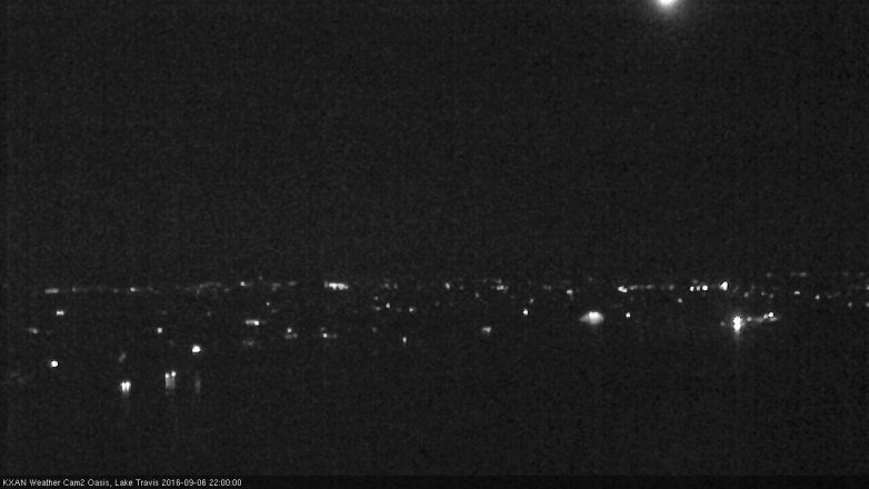Lake Travis webcam, September 6, 2016 9:20 PM CT