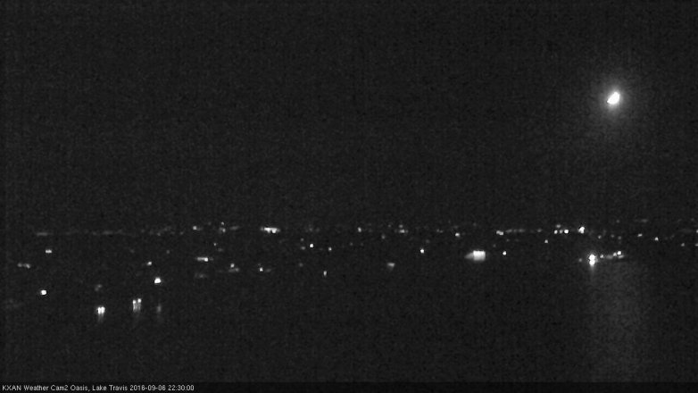 Lake Travis webcam, September 6, 2016 9:40 PM CT