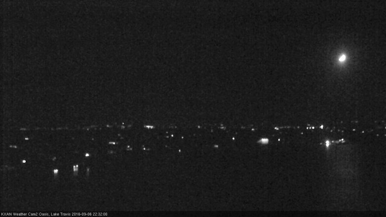 Lake Travis webcam, September 6, 2016 9:55 PM CT