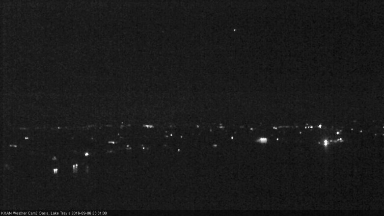 Lake Travis webcam, September 6, 2016 10:35 PM CT