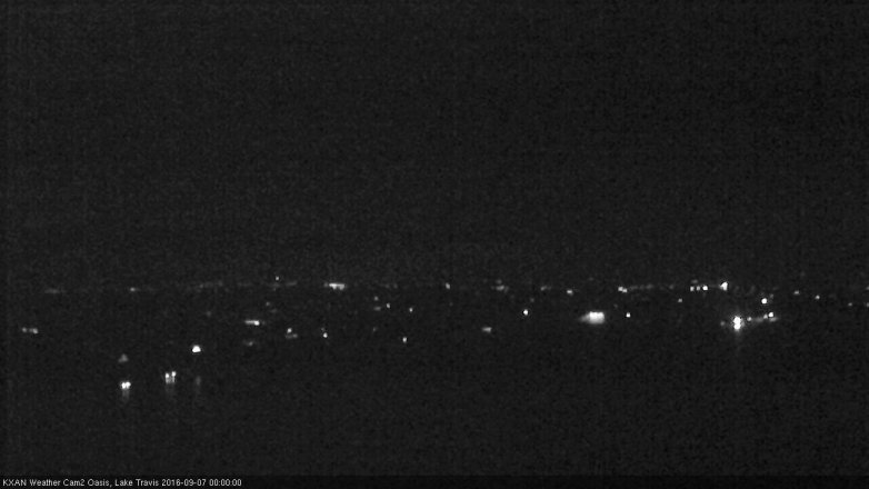 Lake Travis webcam, September 6, 2016 11:05 PM CT