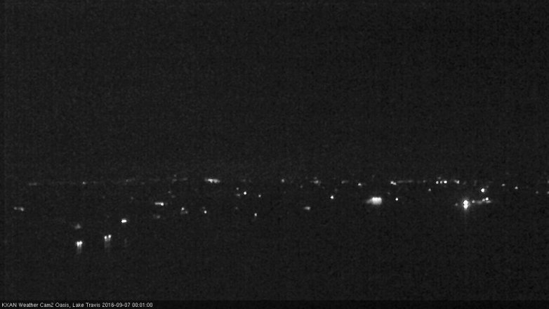 Lake Travis webcam, September 6, 2016 11:30 PM CT