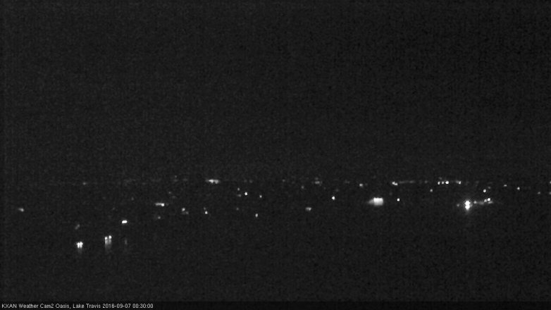 Lake Travis webcam, September 6, 2016 11:45 PM CT