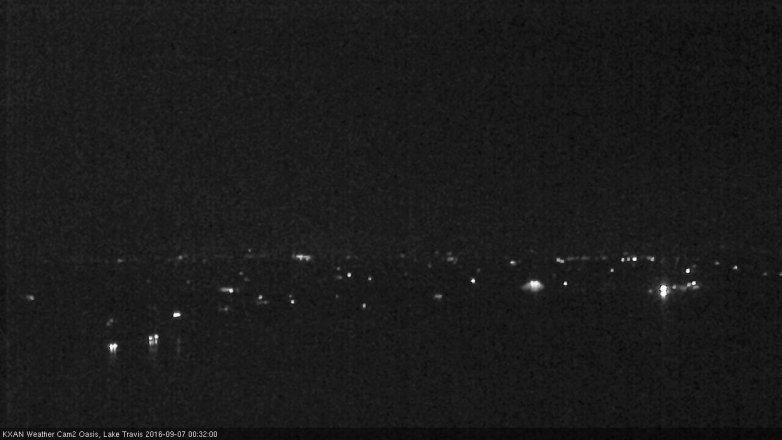 Lake Travis webcam, September 6, 2016 11:55 PM CT