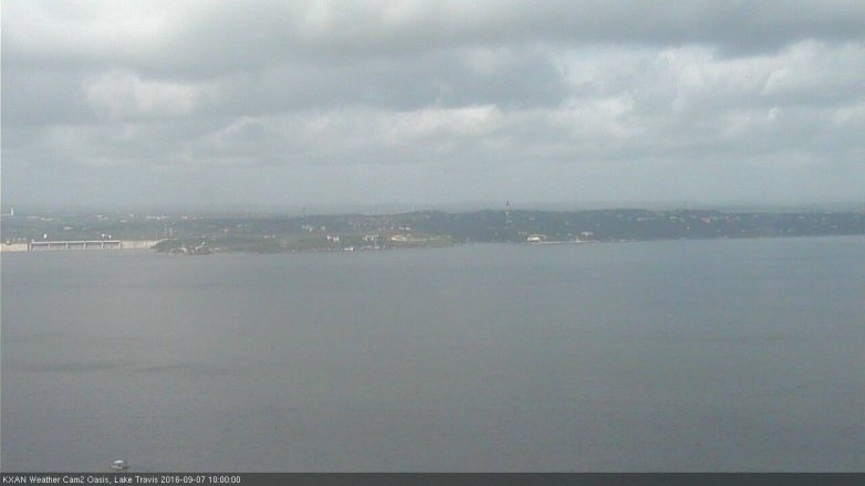 Lake Travis webcam, September 7, 2016 9:20 AM CT