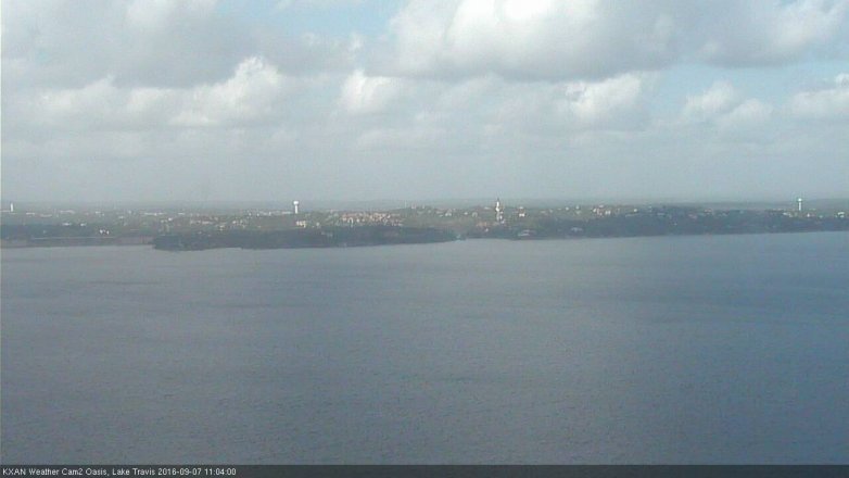 Lake Travis webcam, September 7, 2016 10:20 AM CT