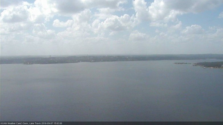 Lake Travis webcam, September 7, 2016 2:30 PM CT