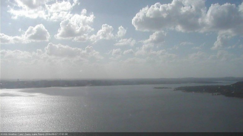 Lake Travis webcam, September 7, 2016 4:30 PM CT
