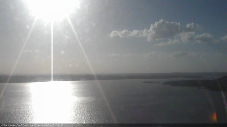 Lake Travis webcam, September 7, 2016 5:10 PM CT