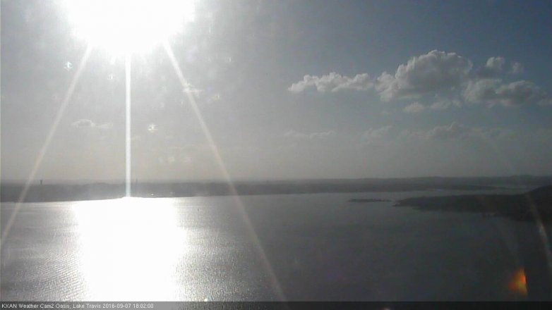 Lake Travis webcam, September 7, 2016 5:20 PM CT