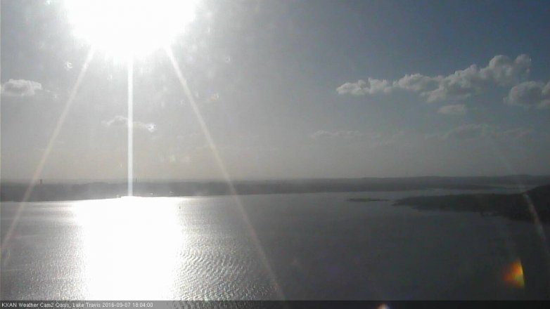 Lake Travis webcam, September 7, 2016 5:25 PM CT