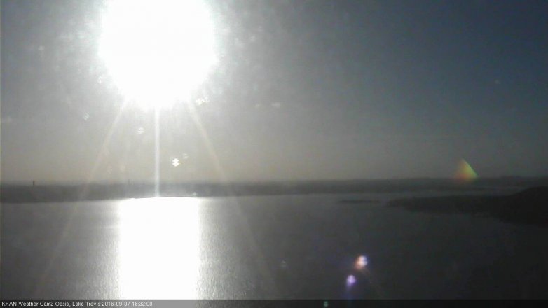 Lake Travis webcam, September 7, 2016 5:50 PM CT