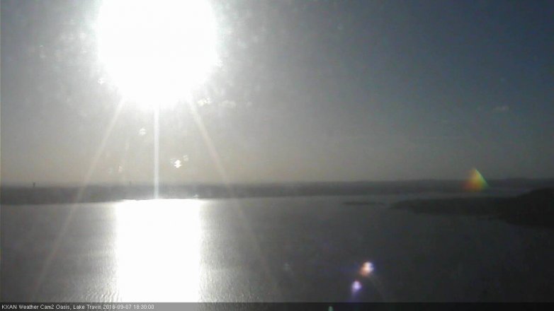 Lake Travis webcam, September 7, 2016 6:00 PM CT