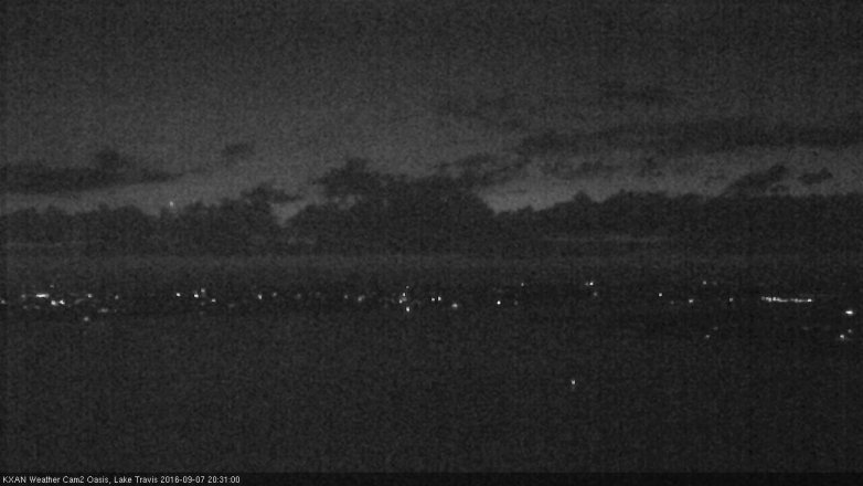 Lake Travis webcam, September 7, 2016 7:55 PM CT