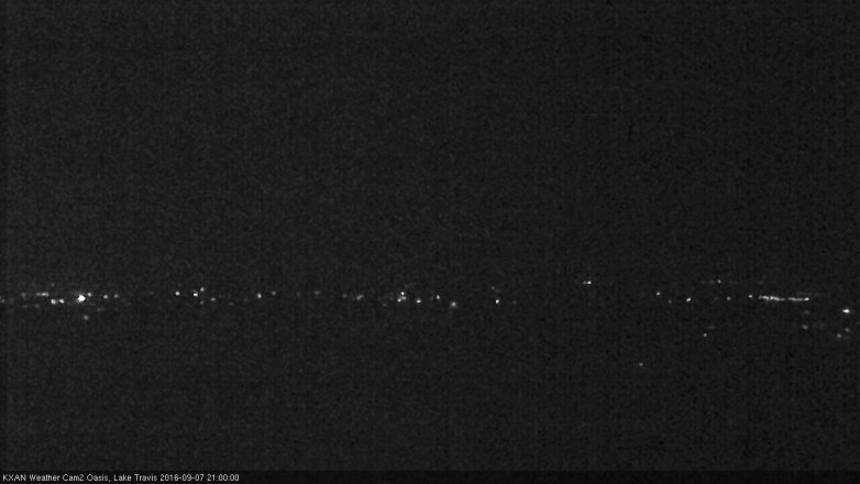 Lake Travis webcam, September 7, 2016 8:10 PM CT
