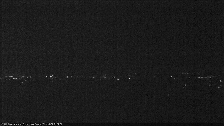 Lake Travis webcam, September 7, 2016 8:25 PM CT