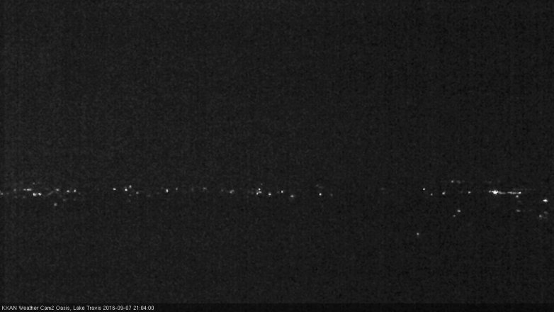 Lake Travis webcam, September 7, 2016 8:30 PM CT