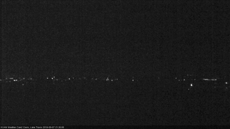 Lake Travis webcam, September 7, 2016 9:00 PM CT