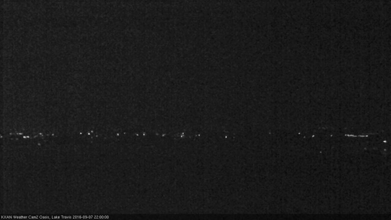 Lake Travis webcam, September 7, 2016 9:30 PM CT