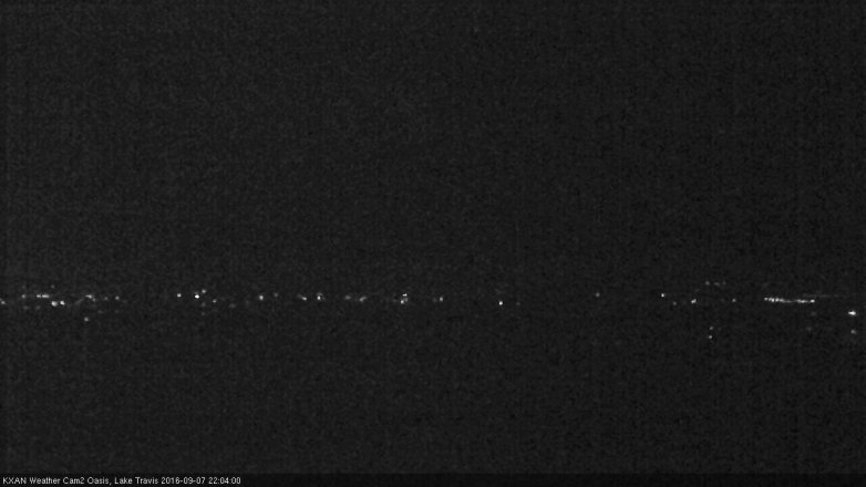 Lake Travis webcam, September 7, 2016 9:35 PM CT