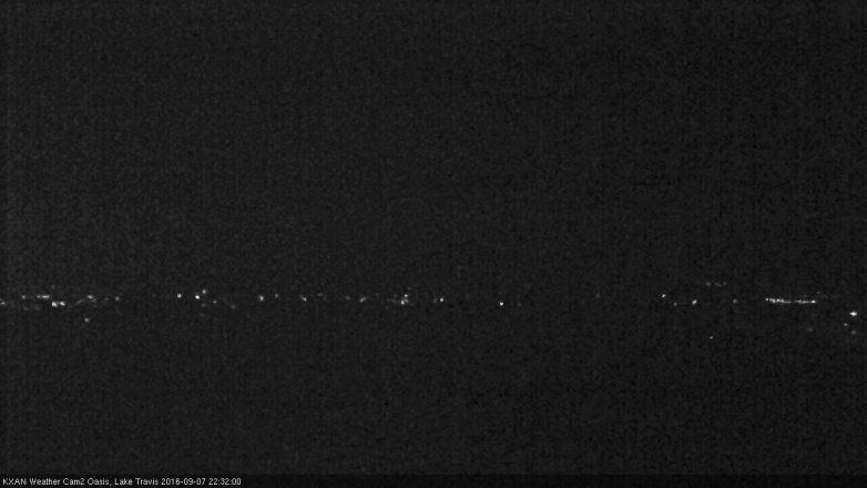Lake Travis webcam, September 7, 2016 9:40 PM CT