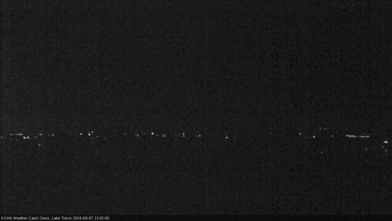 Lake Travis webcam, September 7, 2016 10:05 PM CT
