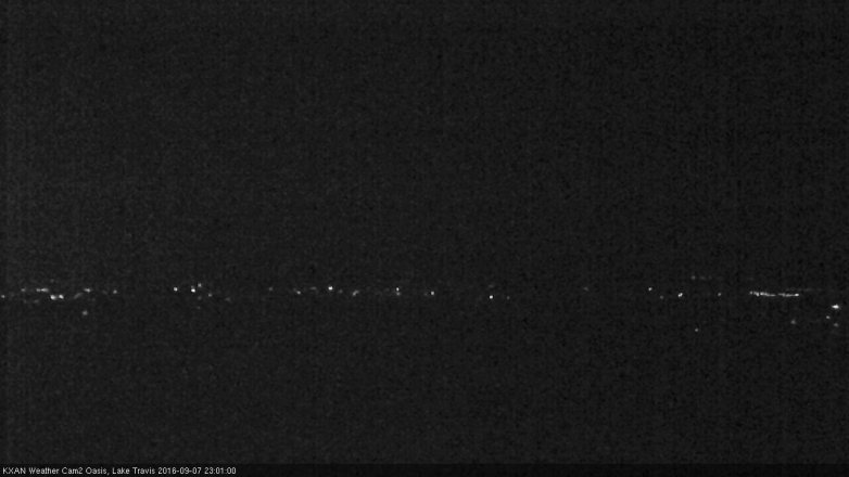 Lake Travis webcam, September 7, 2016 10:10 PM CT