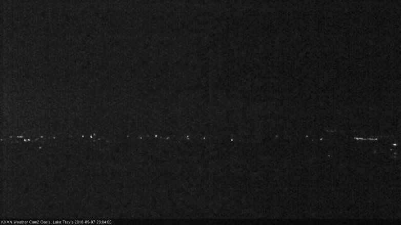 Lake Travis webcam, September 7, 2016 10:15 PM CT