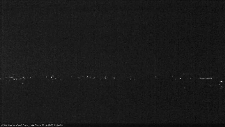 Lake Travis webcam, September 7, 2016 10:25 PM CT
