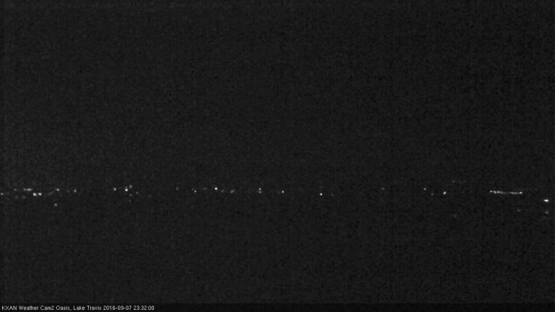 Lake Travis webcam, September 7, 2016 10:35 PM CT