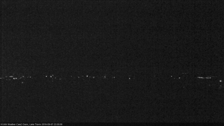 Lake Travis webcam, September 7, 2016 10:55 PM CT
